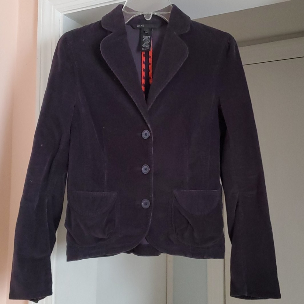 Vintage Marc Jacobs corduroy blazer jacket navy 6